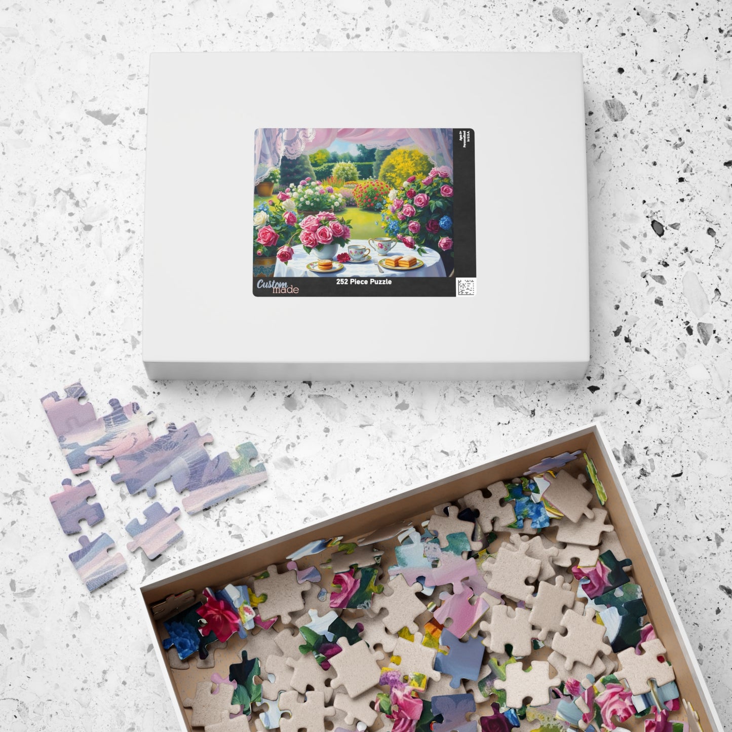 Charming Garden Scene Puzzle, Floral Flower Jigsaw Game, Creative Family Activity, Friend Gift for Garden Lover, Brain Teaser for Seniors Puzzle The Puzzle Chest