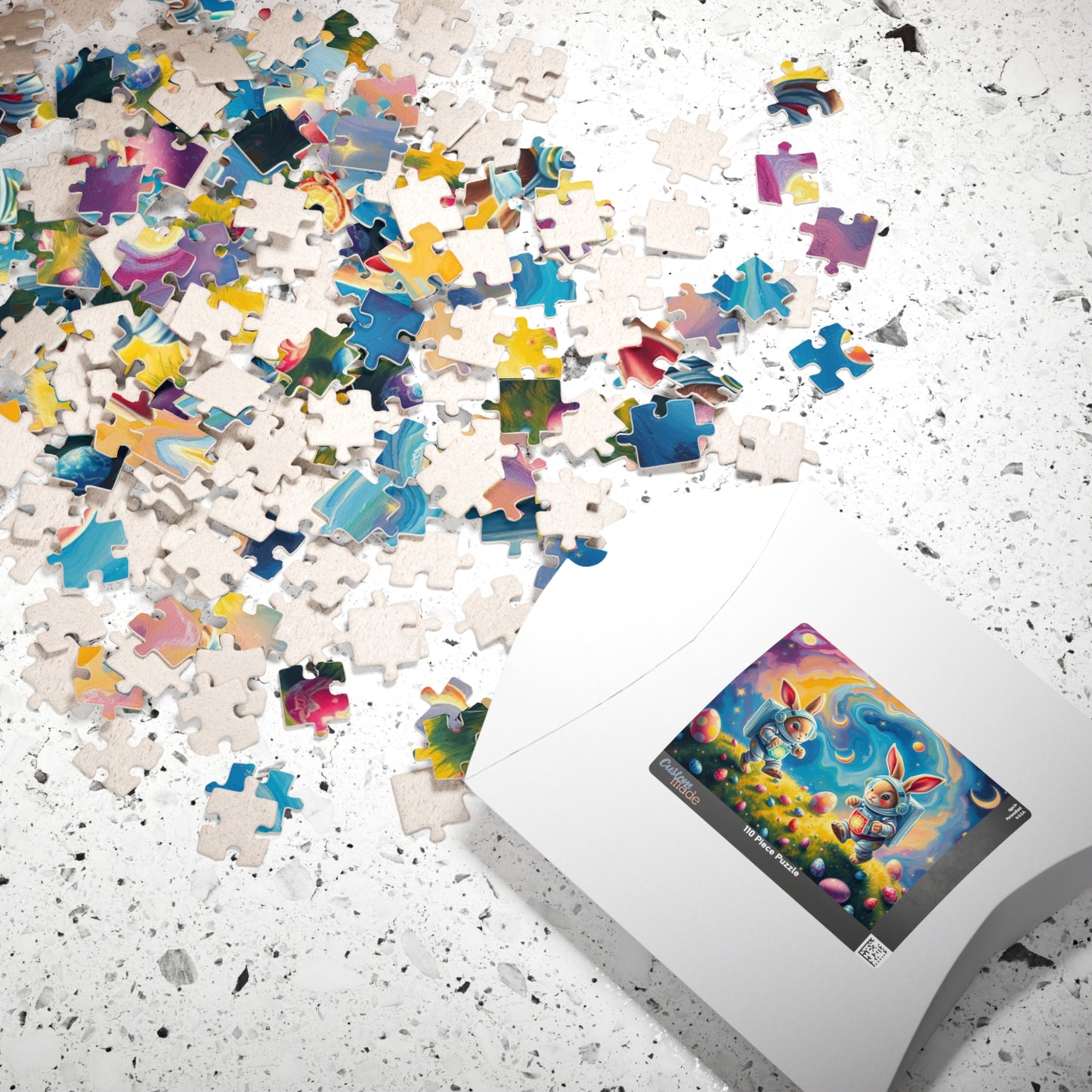 Space Bunny Jigsaw Puzzle - Whimsical Fun Family Activity or Solo Fun, Perfect Gift for Easter Puzzle The Puzzle Chest