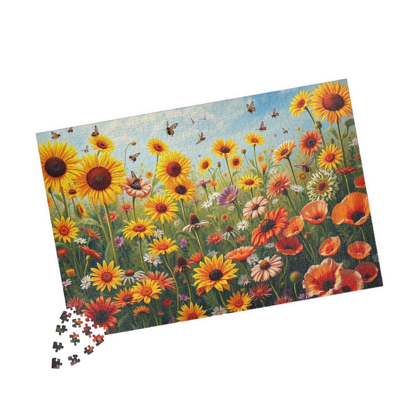 Bright Floral Puzzle | Nature Lovers Gift, 110-1014 Piece Botanical Adult Jigsaw Puzzle, Gift for Flower Enthusiast, Quiet Leisure Activity Puzzle The Puzzle Chest