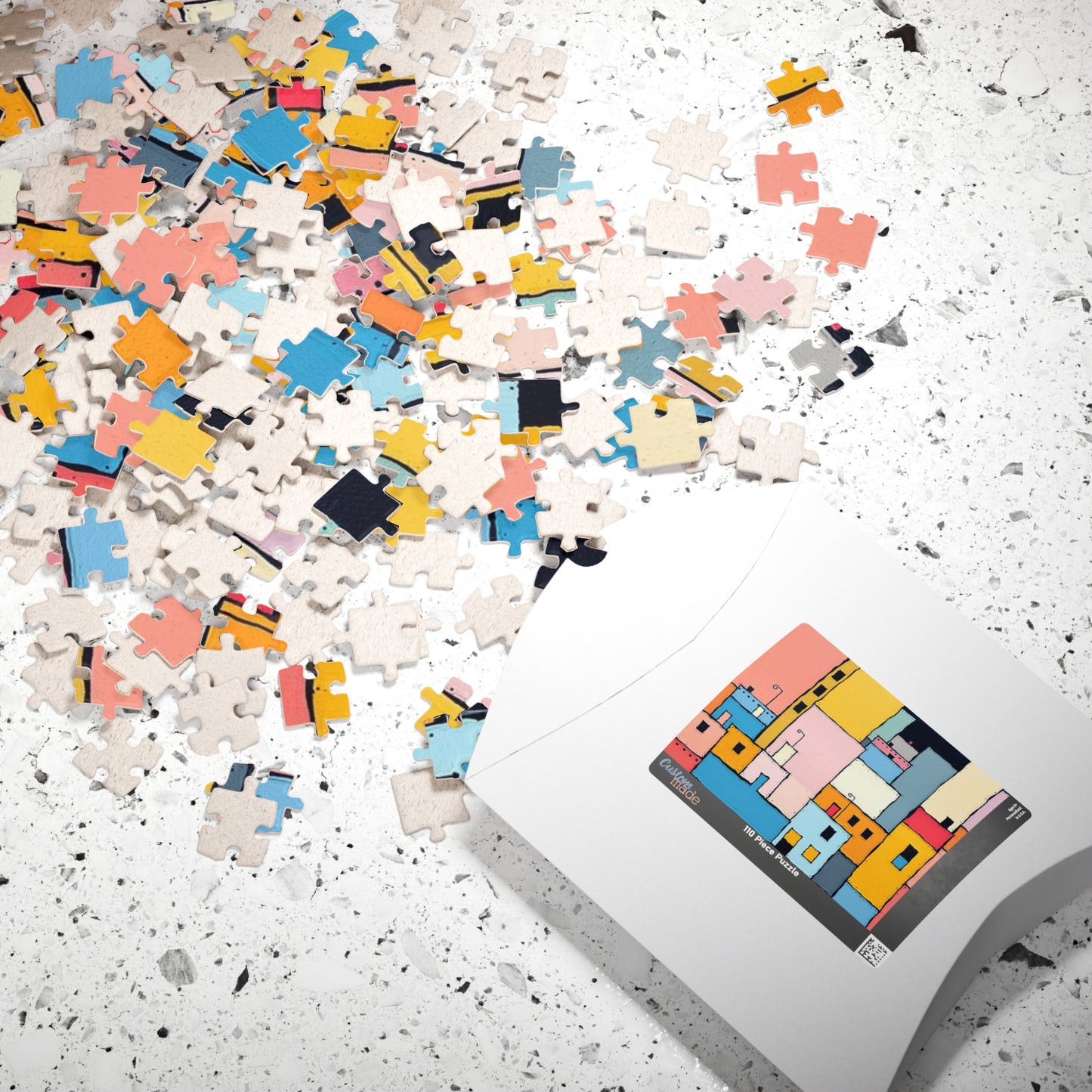 Colorful Abstract Jigsaw Puzzle - Urban Scene | Fun Activity for Family Game Night, Home Entertainment, Gift for Puzzle Lovers, or Holidays Puzzle The Puzzle Chest