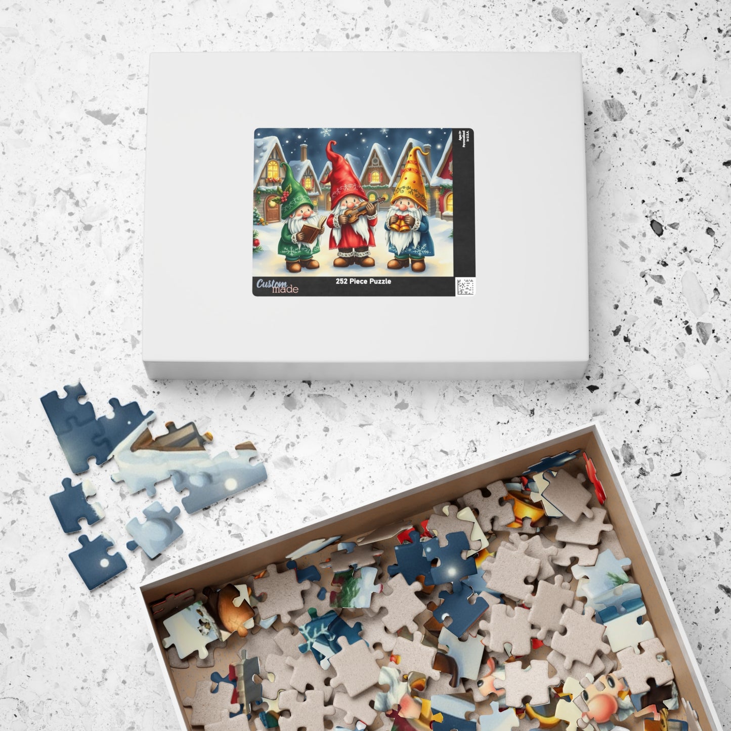 Christmas Gnome Puzzle - Festive Winter Holiday Jigsaw Puzzle Puzzle The Puzzle Chest