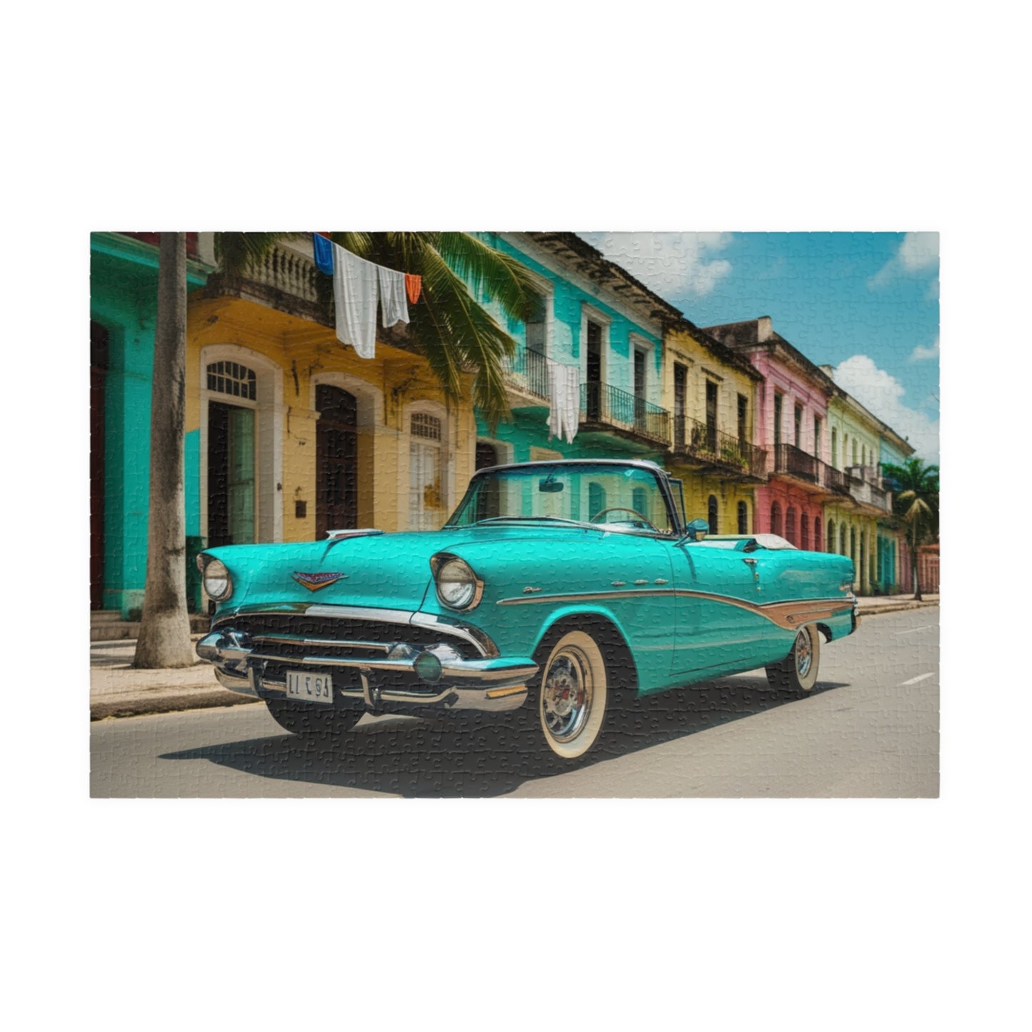 Vintage Car Puzzle - 1957 Convertible Jigsaw Game 1014 pcs (Horizontal) Puzzle The Puzzle Chest