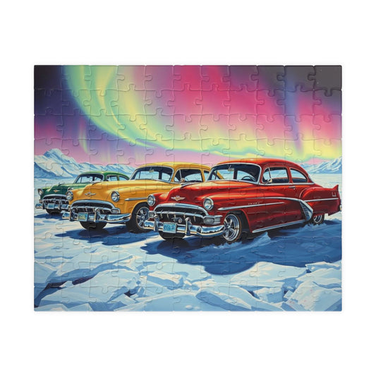Vintage Cars Puzzle | Nostalgic Jigsaw 110 pcs (Horizontal) Puzzle The Puzzle Chest