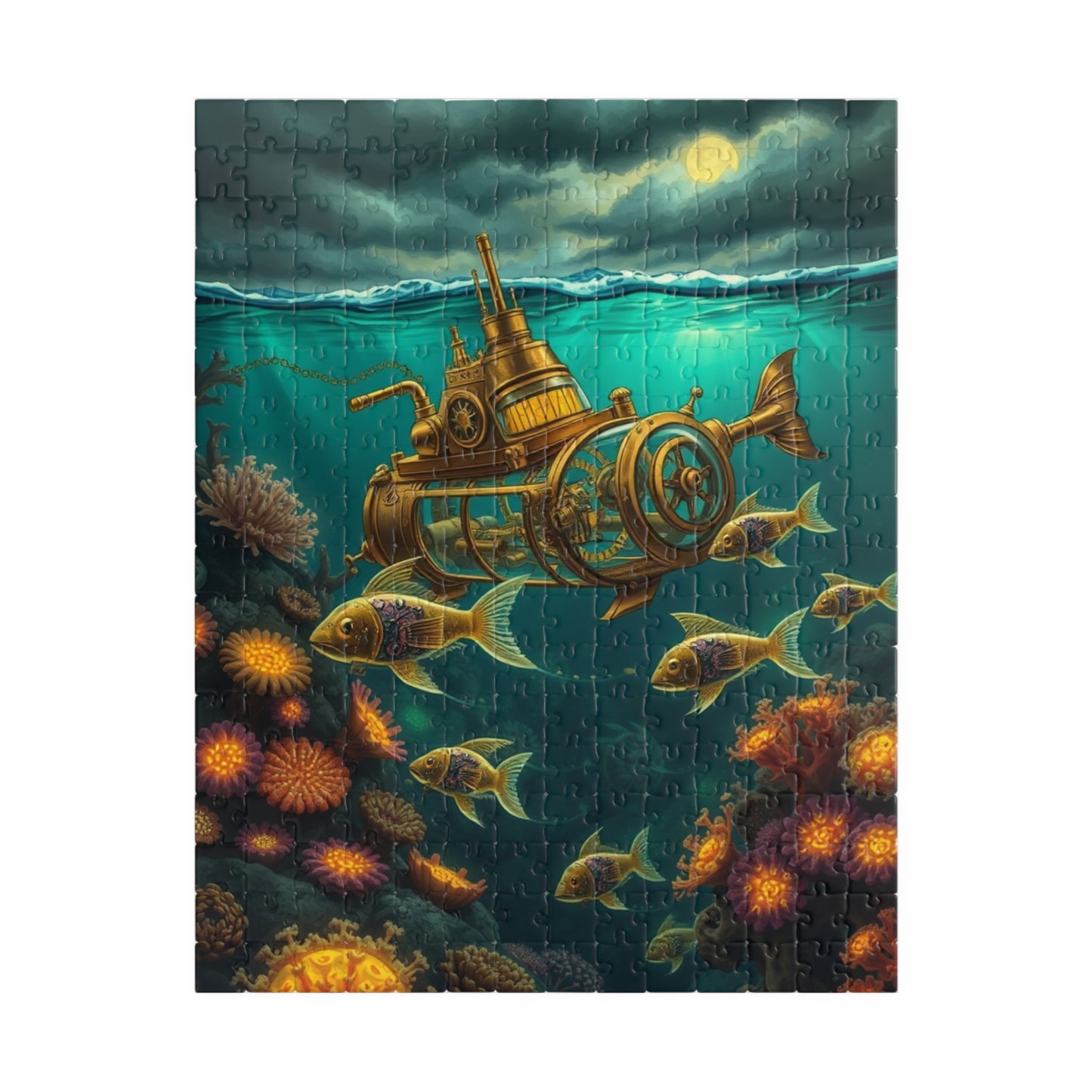 Steampunk Underwater Adventure Puzzle - 110 to 1014 Pieces, Perfect Gift for Ocean Lovers, Family Fun, Game Nights, Educational Play 252 pcs (Vertical) Puzzle The Puzzle Chest