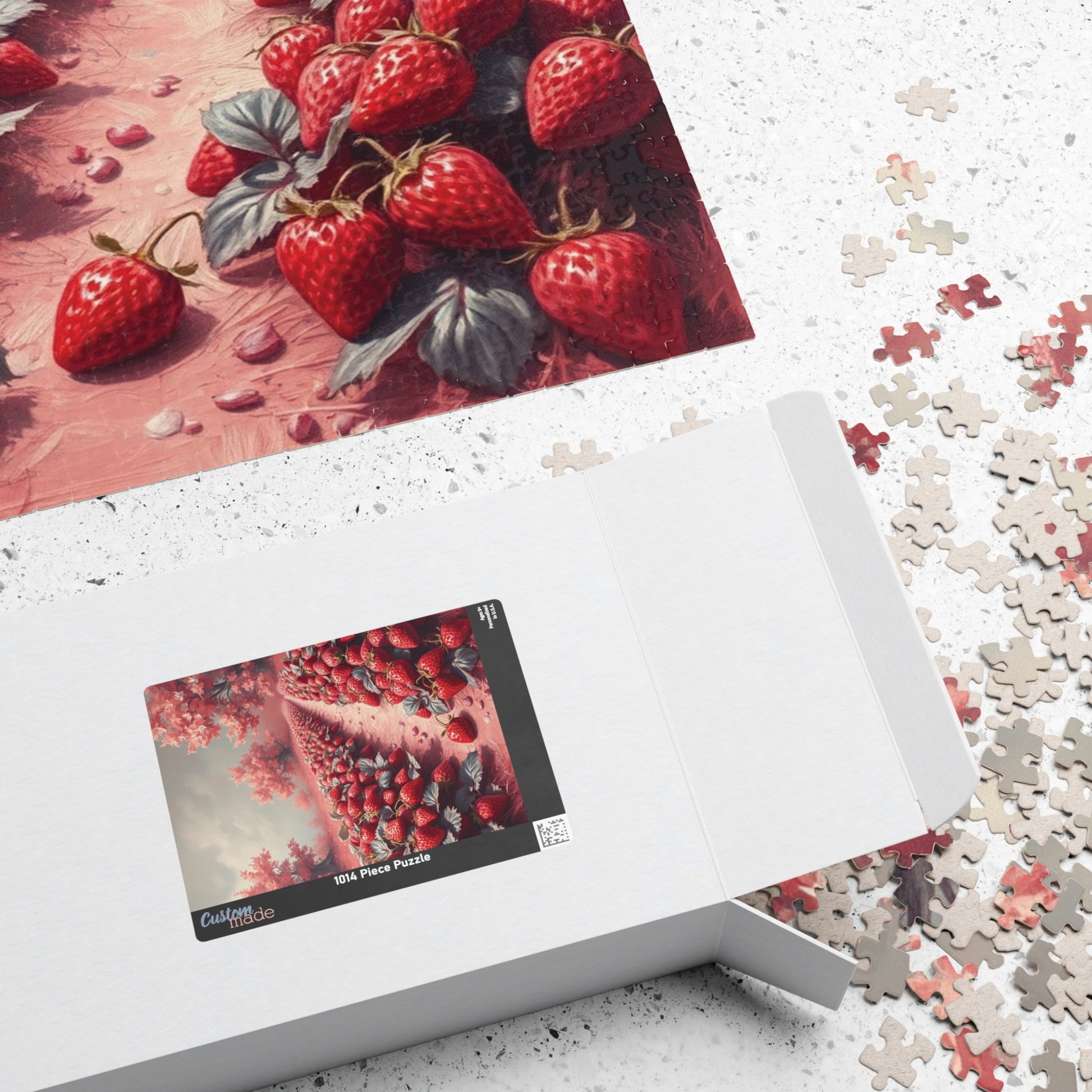 Mystic Strawberry Patch Jigsaw Puzzle (110-1014 Piece) - Surreal Infrared Tones, Enchanting Atmosphere, Dreamlike Puzzle, Fun Family Puzzle The Puzzle Chest