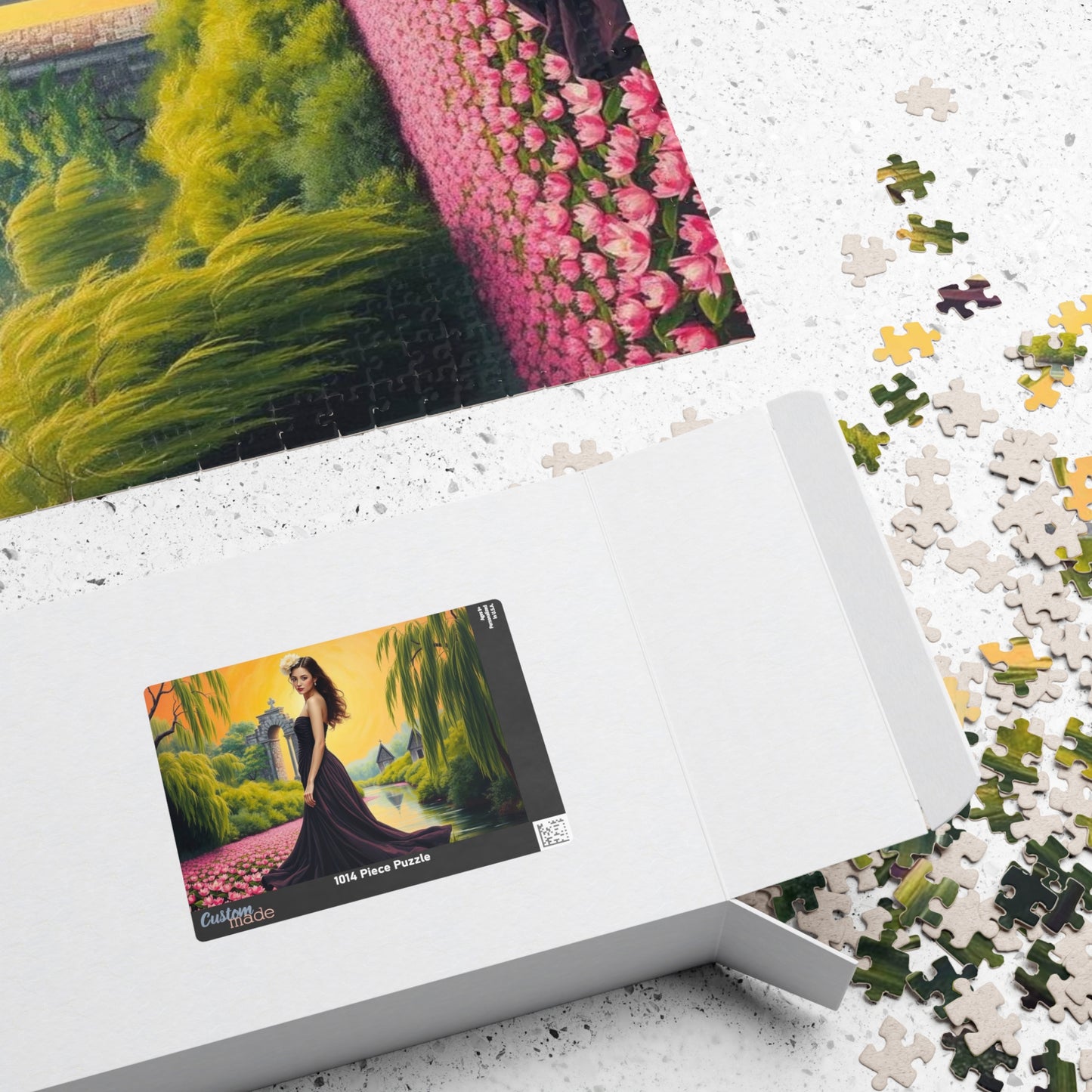 Lilywater Reverie Jigsaw Puzzle, Elegant Landscape Puzzle, Woman Art Holiday or Birthday Gift for Adult, Solo or Family Fun, Creative Hobby Puzzle The Puzzle Chest