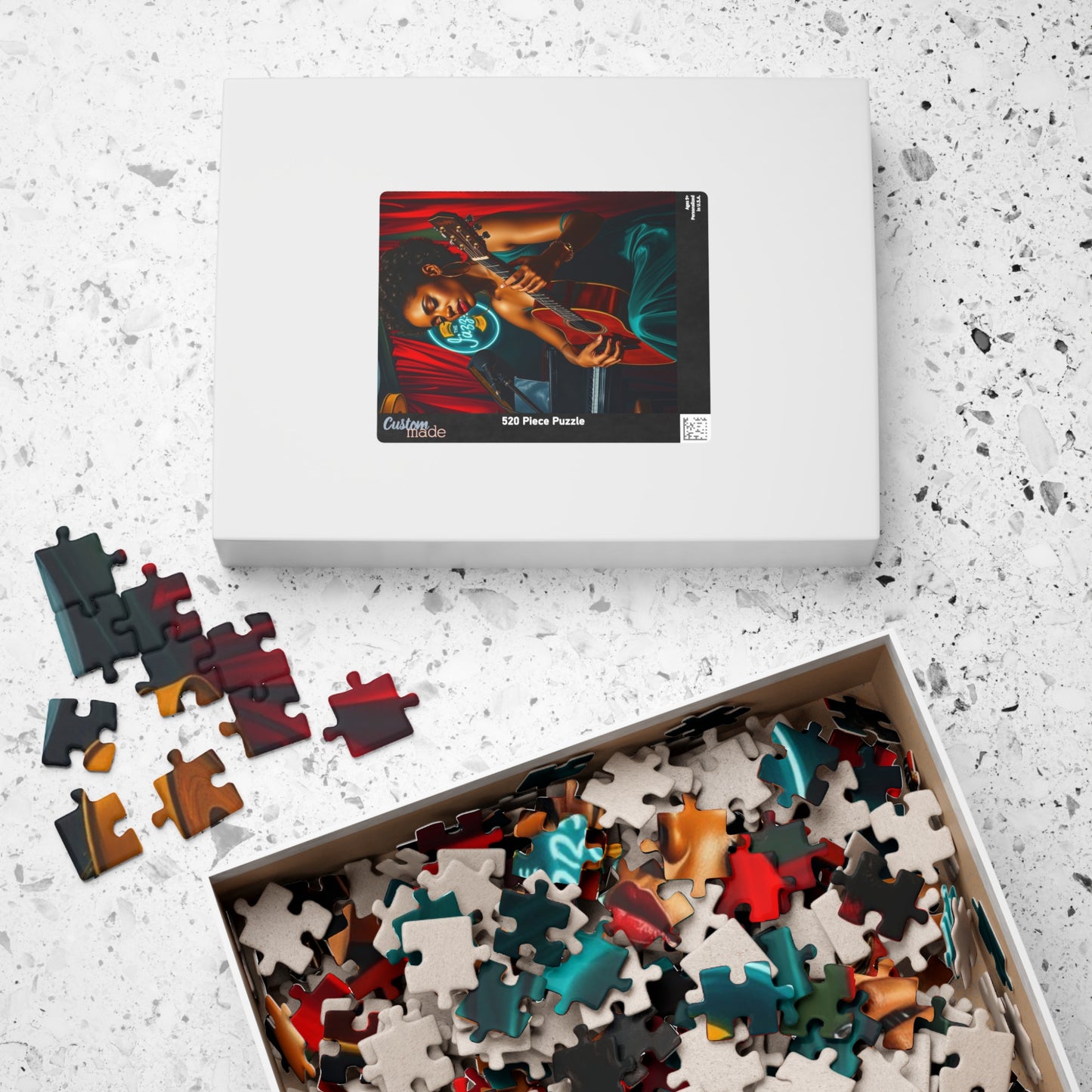 Black Jazz Singer Puzzle, 110-1014 Piece African American Woman Club Scene | Afrocentric Music Lover Gift, Family Game Night Puzzle The Puzzle Chest