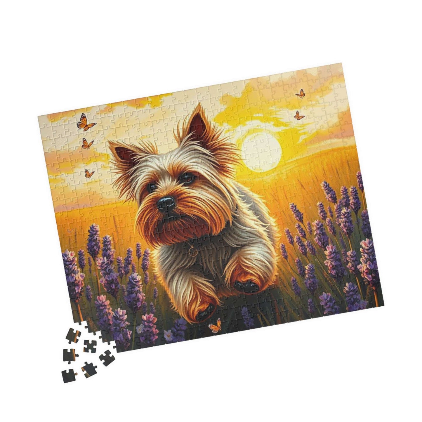 Dog Lover's Jigsaw Puzzle - Game with Yorkshire Terrier, Family Activity Perfect Birthday Holiday Gift for Animal Lover and Pet Enthusiast Puzzle The Puzzle Chest