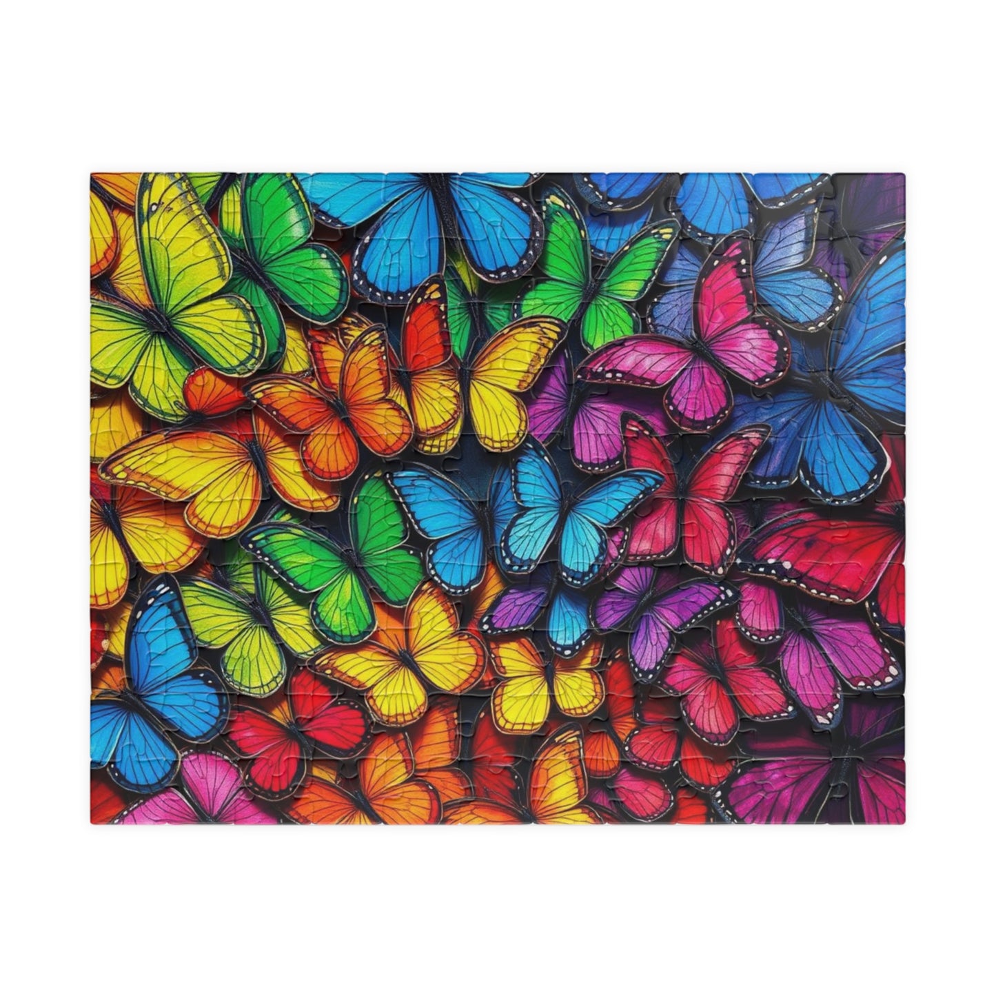 Wings of Pride Jigsaw Puzzle, Rainbow Butterfly Puzzle, LGBTQ Puzzle, Pride Month Gift for Friend, Mindfulness Activities, 100 - 1000 Pieces 110 pcs (Horizontal) Puzzle The Puzzle Chest