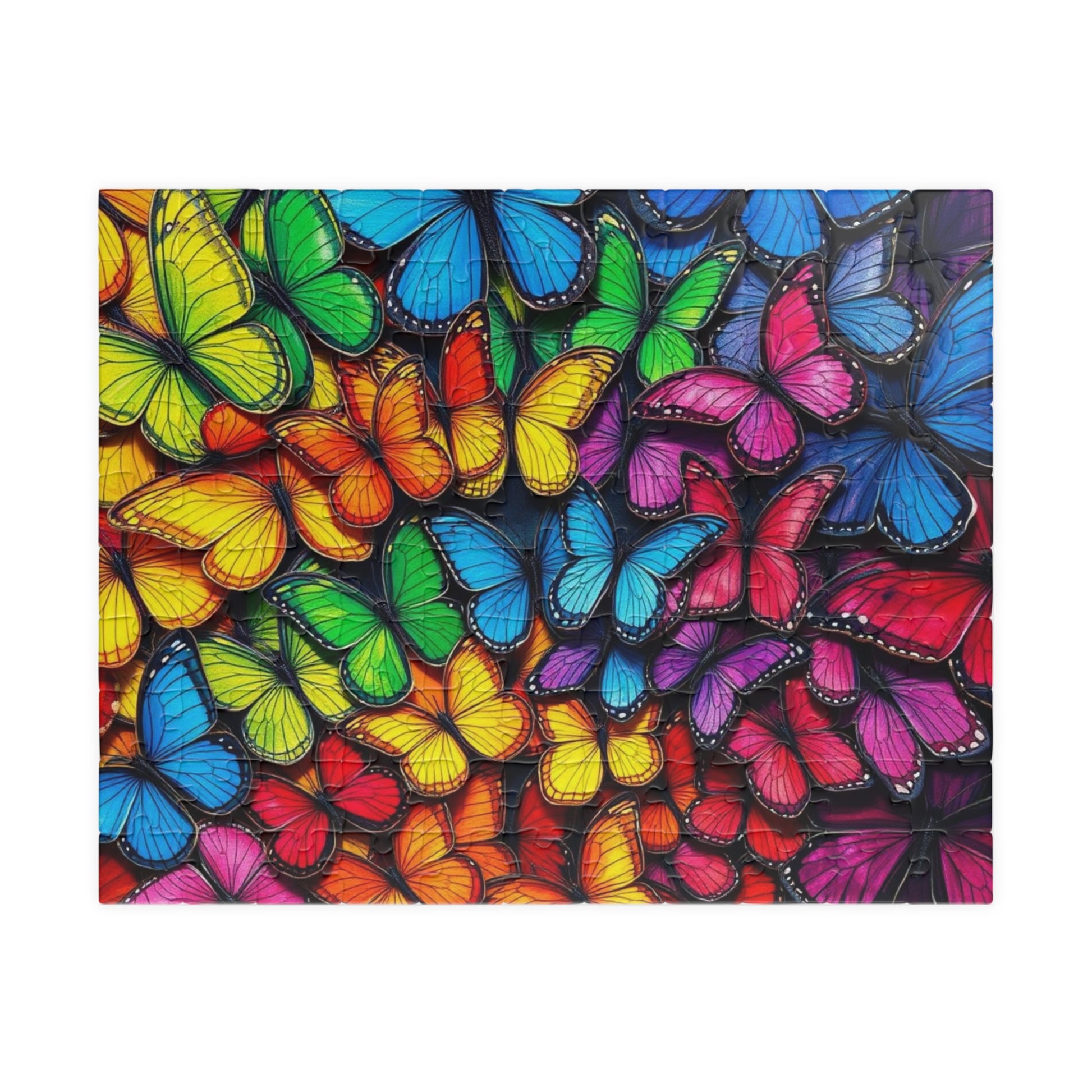 Wings of Pride Jigsaw Puzzle, Rainbow Butterfly Puzzle, LGBTQ Puzzle, Pride Month Gift for Friend, Mindfulness Activities, 100 - 1000 Pieces 110 pcs (Horizontal) Puzzle The Puzzle Chest