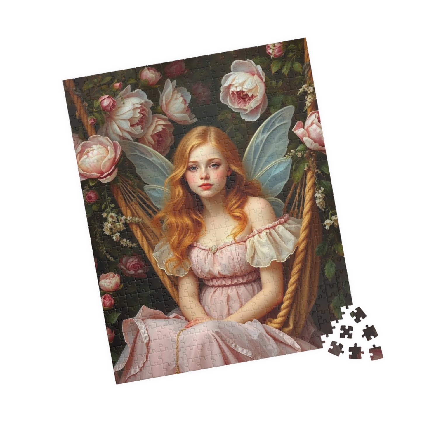 Hammock in Bloom Fairy-Themed Jigsaw Puzzle, Enchanting Artwork Game, Fantasy Gift for Puzzle Lover, Fun Family Solo Activity, Brain Teaser Puzzle The Puzzle Chest