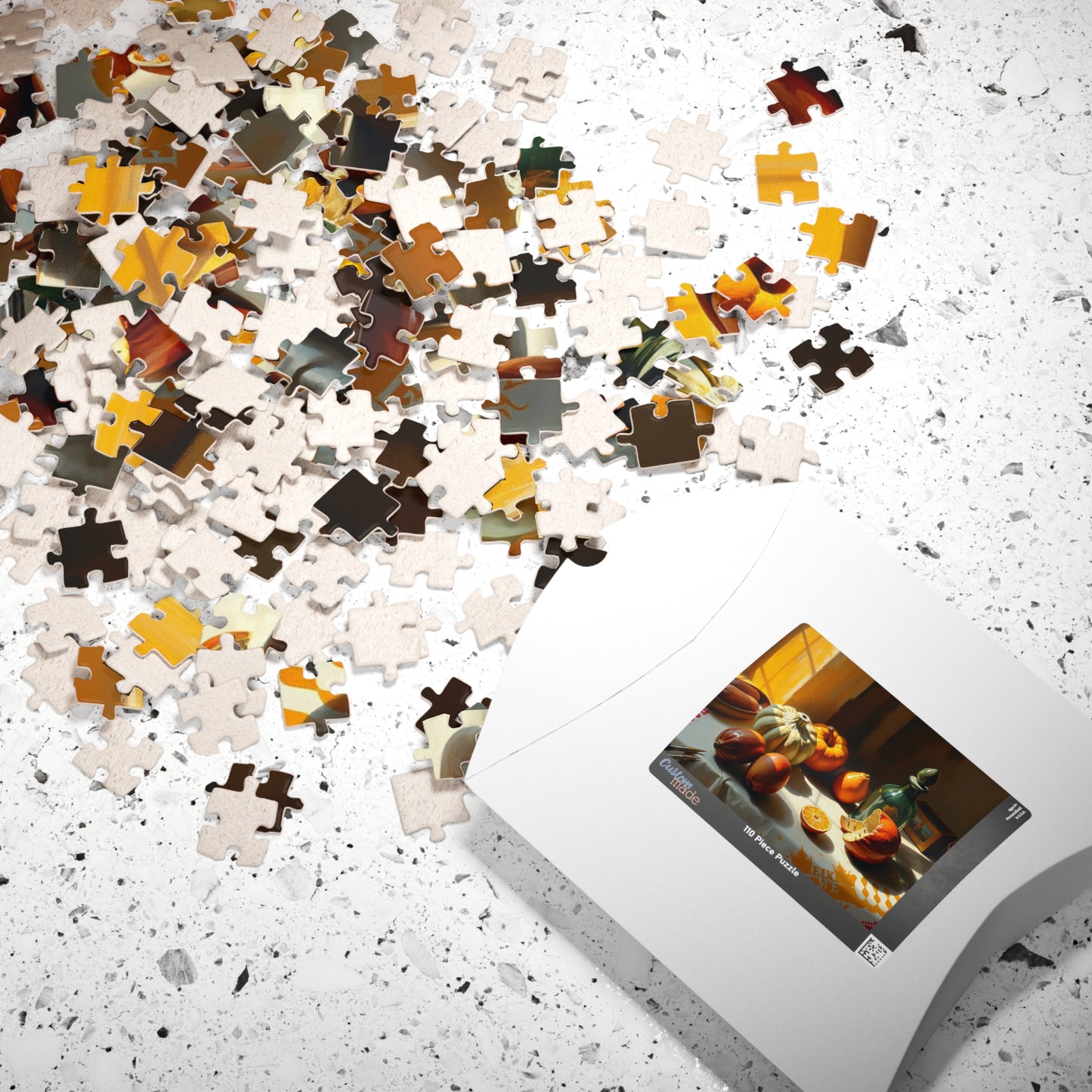Autumn Still Life Jigsaw Puzzle, Vintage Style Art Design, Cozy Vibes Fun Indoor Activity, Family Game Night, Unique Gift for Puzzle Lovers