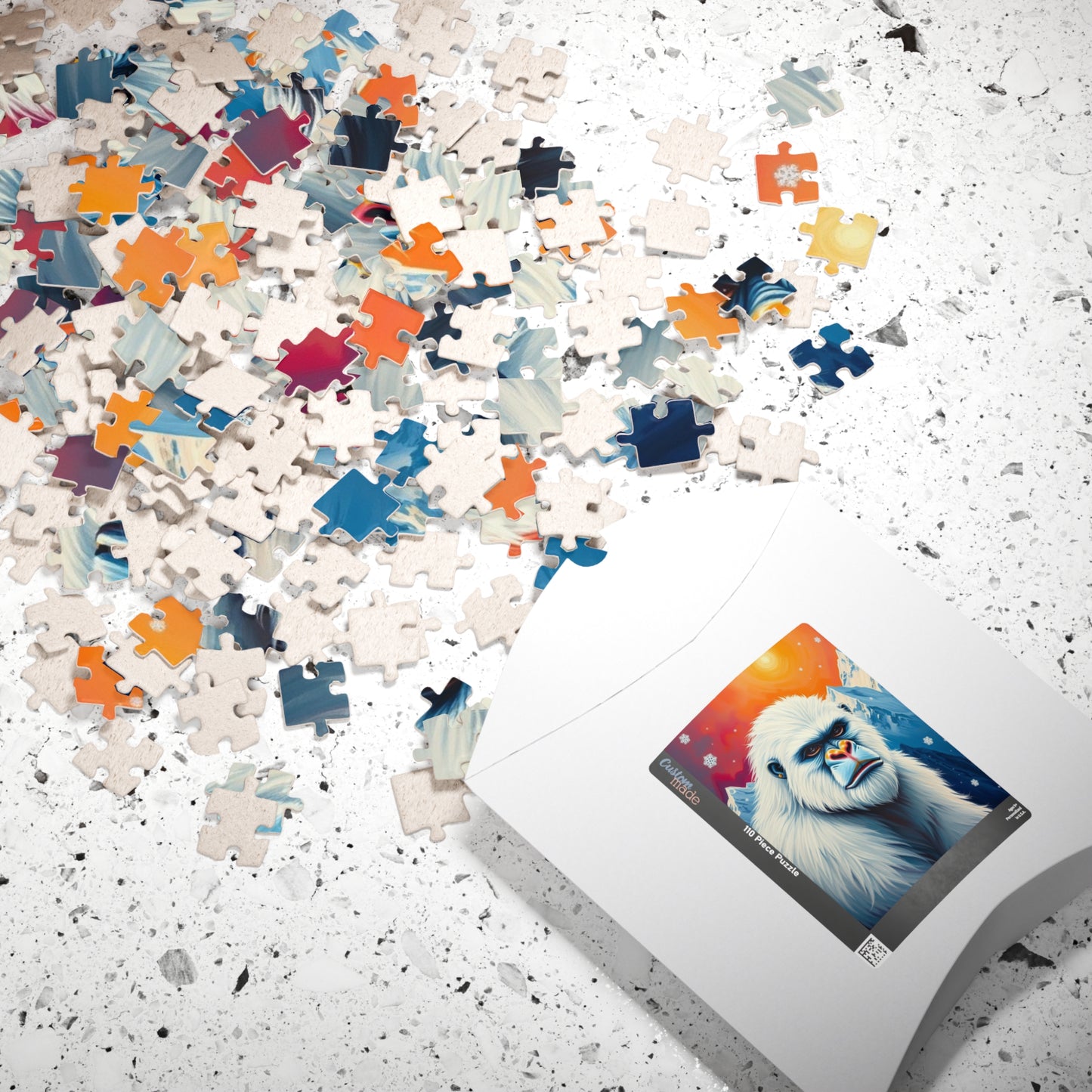 Majestic Yeti Himalayan Puzzle, Mythical Creature Jigsaw for Cryptid Fans, Legendary Bigfoot Mountain Beast in a Scenic Winter Landscape Puzzle The Puzzle Chest