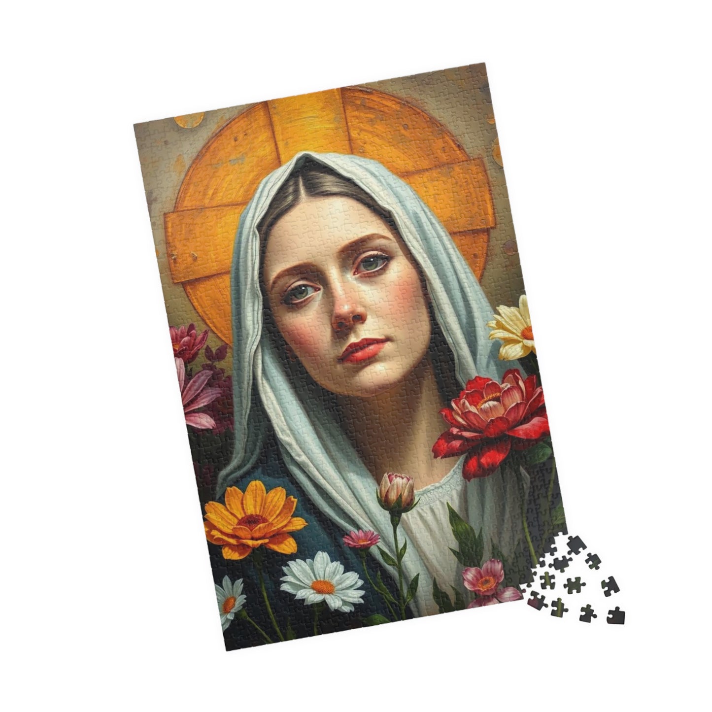 Jigsaw Puzzle, Catholic Saint Therese Flower Garden, 110 252 520 1014 Piece, Religious Gift Idea, Mindfulness Activity, Family Bonding Puzzle The Puzzle Chest