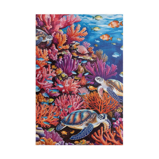 Underwater Sea Turtles Jigsaw Puzzle, 520-Piece Ocean Coral Reef Fish, Meditation Game, Stress Relief Activity, Best Gift for Nature Lovers 1014 pcs (Vertical) Puzzle The Puzzle Chest