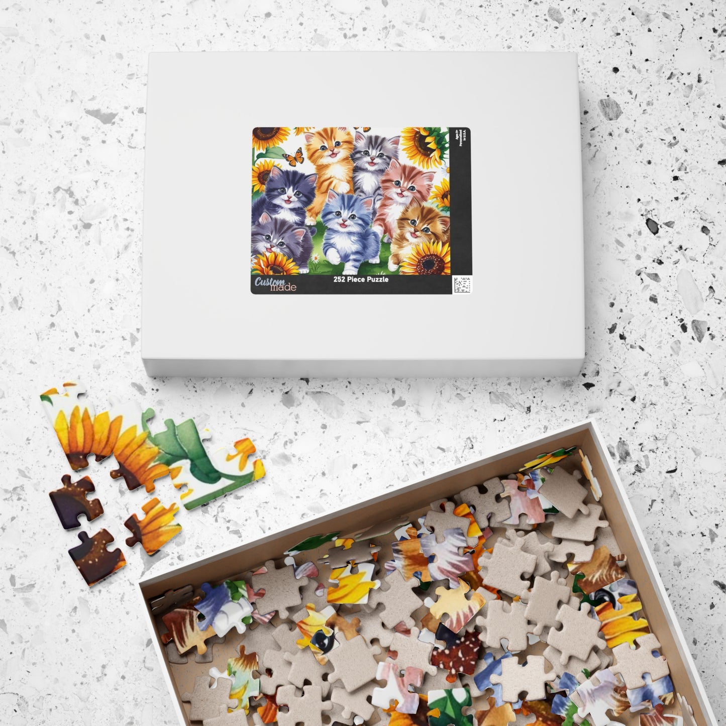 Cute Cat Puzzle - 110, 252, 520, 1014-Piece, Cat Lovers Gift, Animal Enthusiast Decor, Family Fun Activity, Cat-Themed Puzzle Puzzle The Puzzle Chest