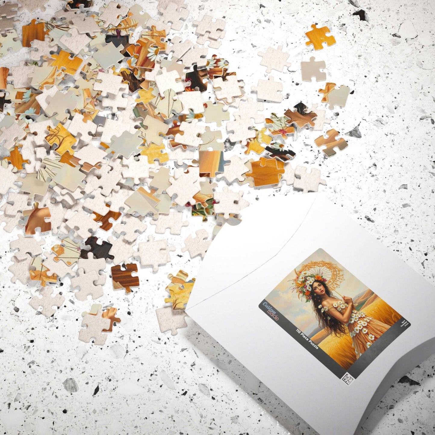 Lady of the Golden Fields - Summer Wildflower Fantasy Jigsaw Puzzle Puzzle The Puzzle Chest