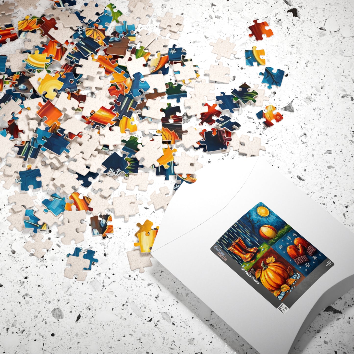 Seasonal Vibes Puzzle Jigsaw Game, Nature-Inspired Themes for All-Year Fun, Perfect for Family Time, Mental Stimulation, or Gifting Puzzle The Puzzle Chest