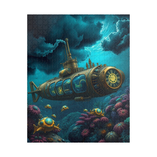 Underwater Submarine Puzzle | Steampunk Adventure | Perfect Gift for Ocean Lovers 520 pcs (Vertical) Puzzle The Puzzle Chest