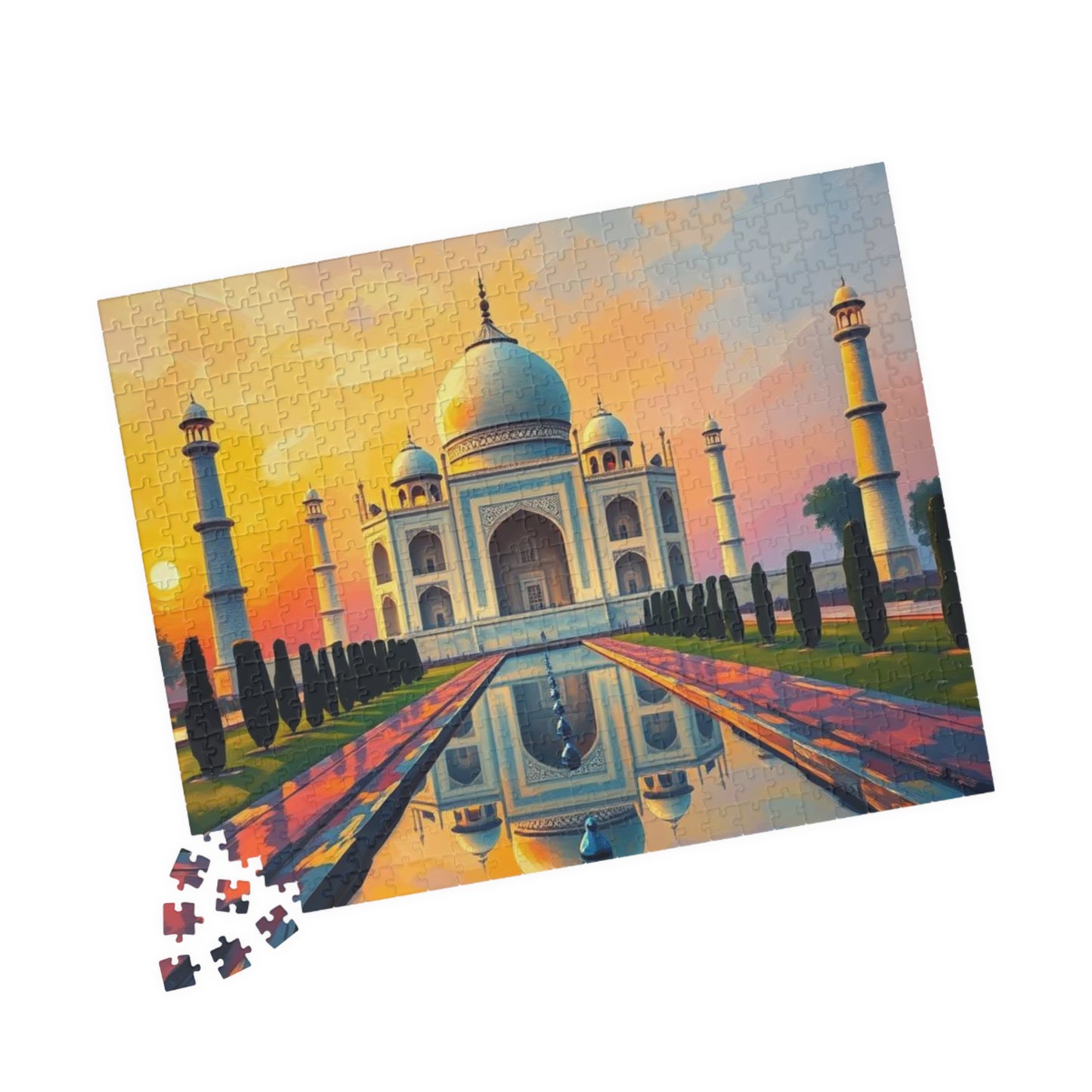 Taj Mahal Puzzle - Religious Monument in India, 100-1000 Piece Puzzle, Faith-Based Historical Puzzle, Landmark Puzzle, Muslim Art Gift Puzzle The Puzzle Chest