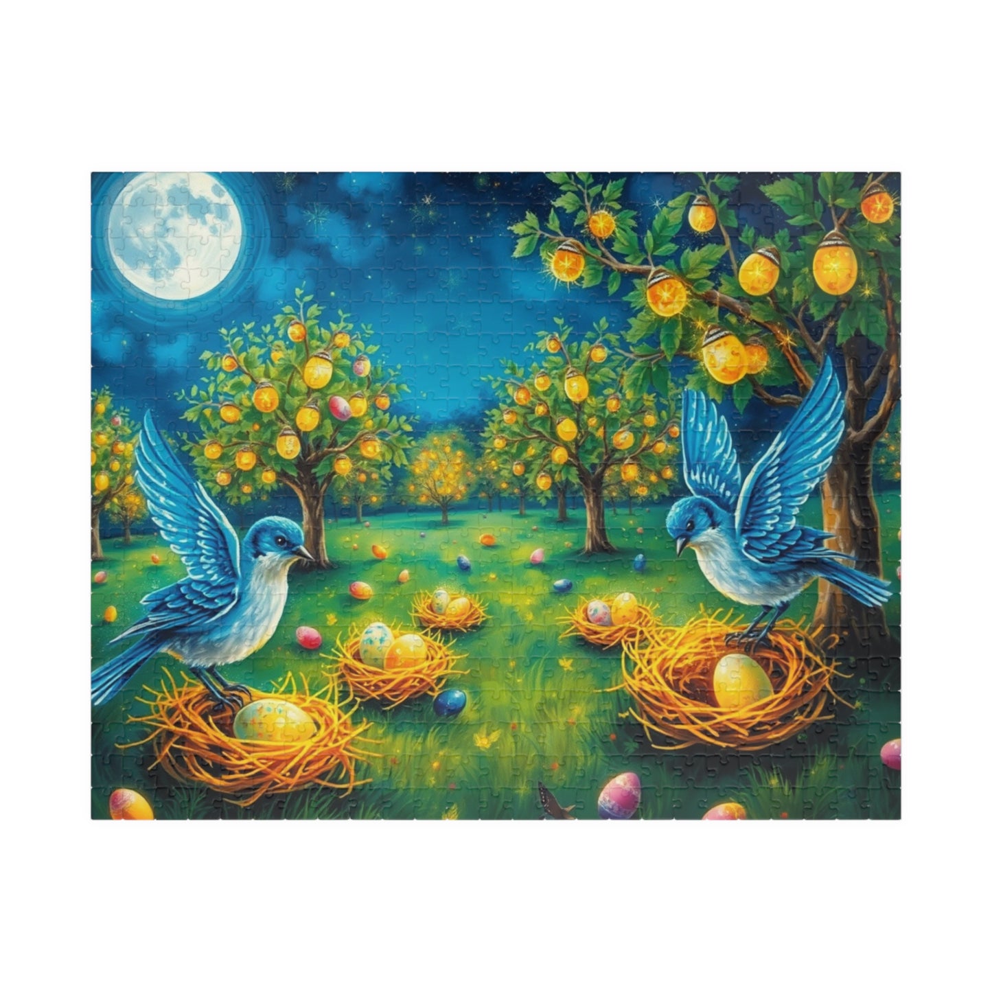 Colorful Easter Nest Jigsaw Puzzle for Adults, Perfect for Family Fun, Solo Entertainment, Mental Exercise, Holiday and Birthday Gifts 520 pcs (Horizontal) Puzzle The Puzzle Chest