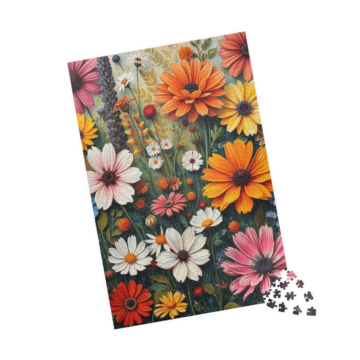 Floral Jigsaw Puzzle, Gift for Flower Lovers, Family Fun Activity, Solo Fun Puzzle The Puzzle Chest