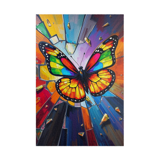 Colorful Butterfly Jigsaw Puzzle - 110, 252, 520, 1014-Piece, Stress Relief Game, Fun Family or Solo Activity, Home Entertainment Gift Idea 1014 pcs (Vertical) Puzzle The Puzzle Chest