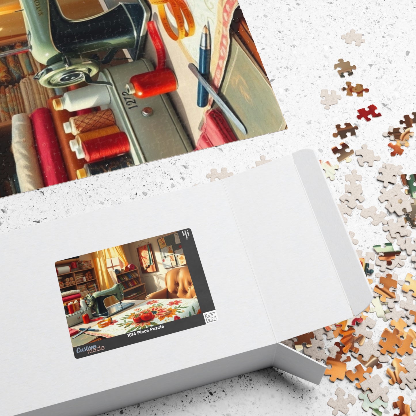 Charming Sewing Studio Jigsaw Puzzle, Craft Room Crafting Essentials, Relaxing Hobby Activity, Mindfulness Gift, Stay at Home Entertainment Puzzle The Puzzle Chest