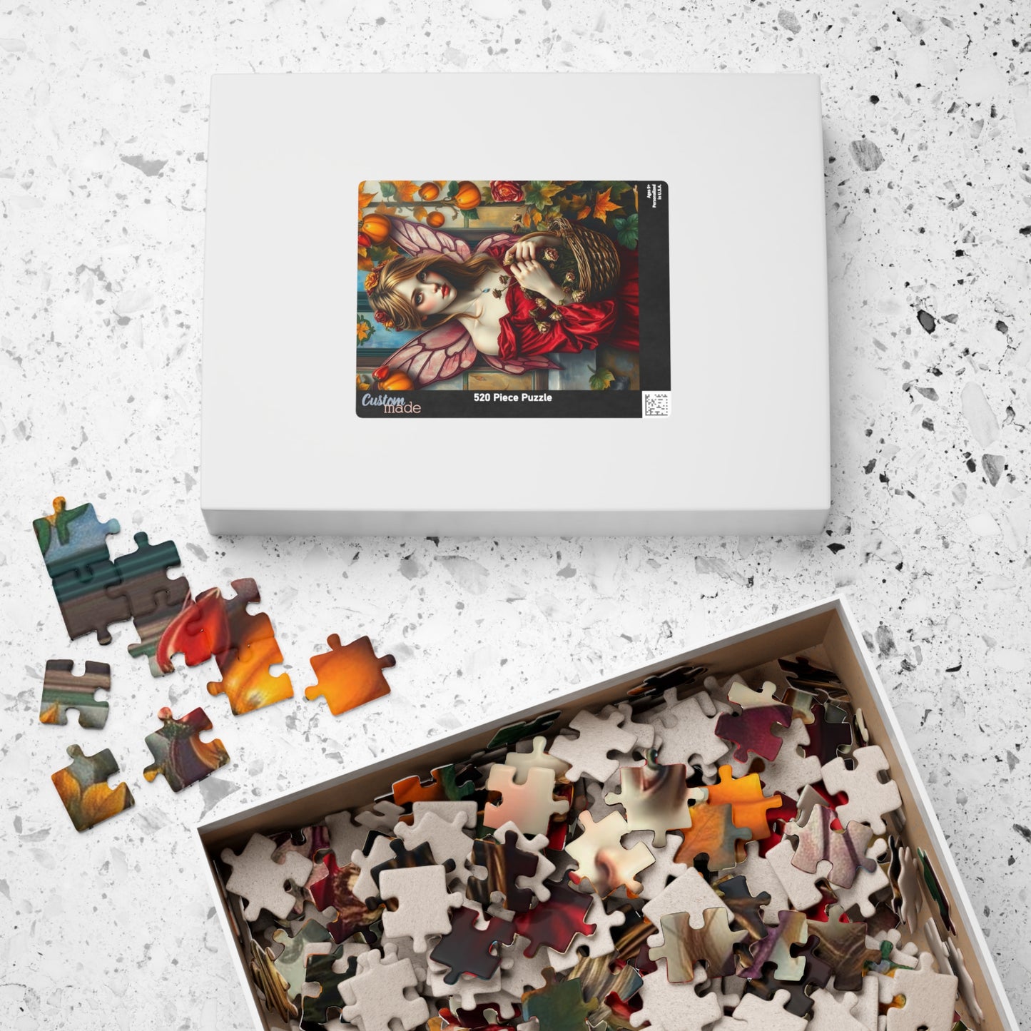 Melancholy Fairy Jigsaw Puzzle - Autumnal Backdrop, 110-1014 Piece Fantasy Artwork for Family Fun, Gift for Puzzle Lover, Unique Home Decor Puzzle The Puzzle Chest