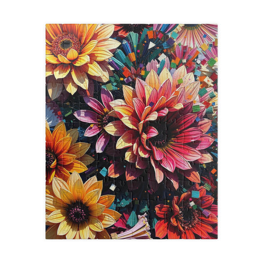 Vibrant Floral Jigsaw Puzzle - Gift for Flower Lovers, Family Game Nights, Home Entertainment 110 pcs (Vertical) Puzzle The Puzzle Chest