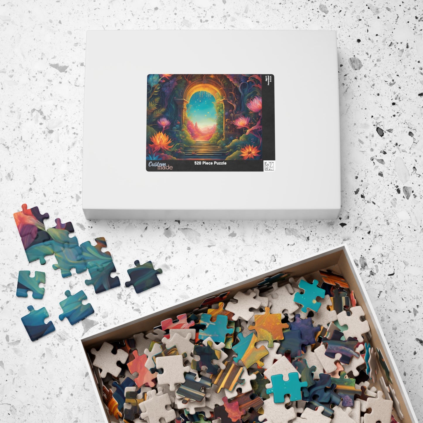 Fantasy Landscape Jigsaw Puzzle, Another World Portal 252 520 1014-Piece, Meditation Activity Stress Relief Game, Puzzle Lover Enthusiast Puzzle The Puzzle Chest