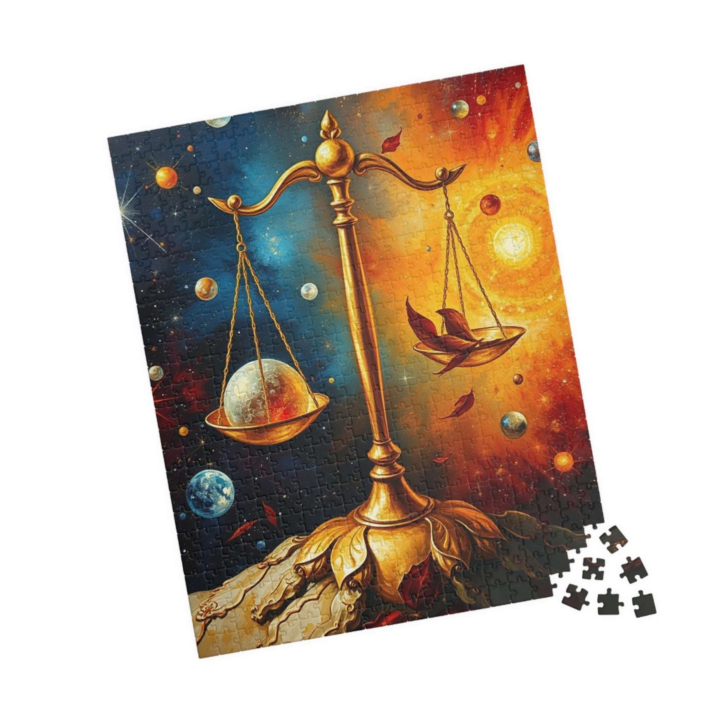 Celestial Balance Puzzle | Libra Zodiac Sign Jigsaw Game | Astrology Inspired | Friend Mindfulness Gift | Fun Family Activity | Brain Teaser Puzzle The Puzzle Chest