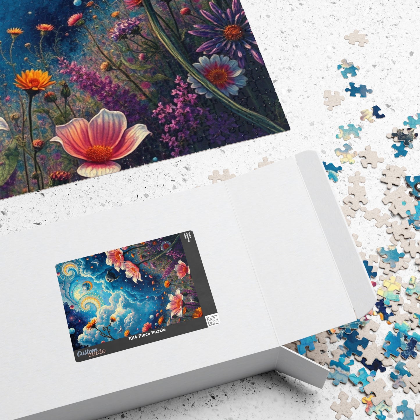 Mystical Floral Puzzle, 1000-piece, Relaxing Home Activity, Perfect Gift for Nature Lovers, Family Fun, Mindfulness Activity, Brain Teaser Puzzle The Puzzle Chest