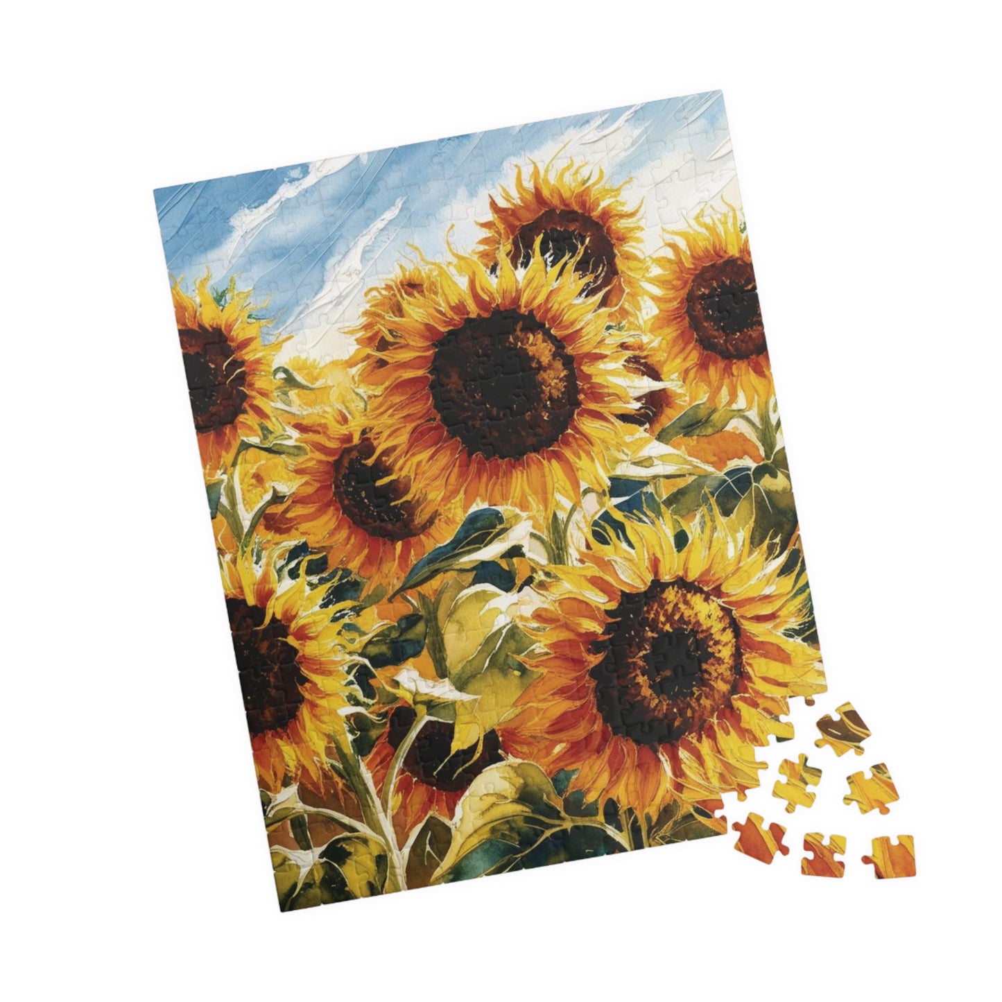 Sunflower Field Puzzle, Floral Jigsaw Game for Adult Home Entertainment, Family Game Night, Holiday Birthday Gift for Puzzle Loving Friends Puzzle The Puzzle Chest