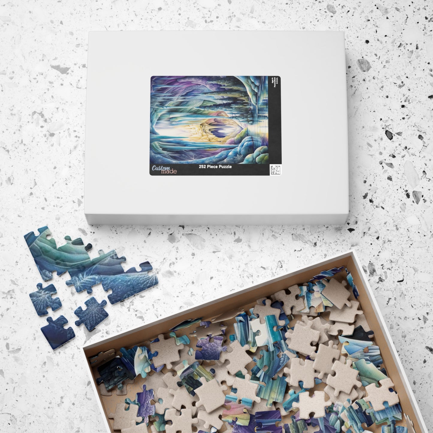 Ice Cave Trippy Puzzle | 110-1014 Piece Fantasy Jigsaw Game for Adult | Challenging Puzzle Perfect for Cozy Night, Family Bonding, and Gifts Puzzle The Puzzle Chest