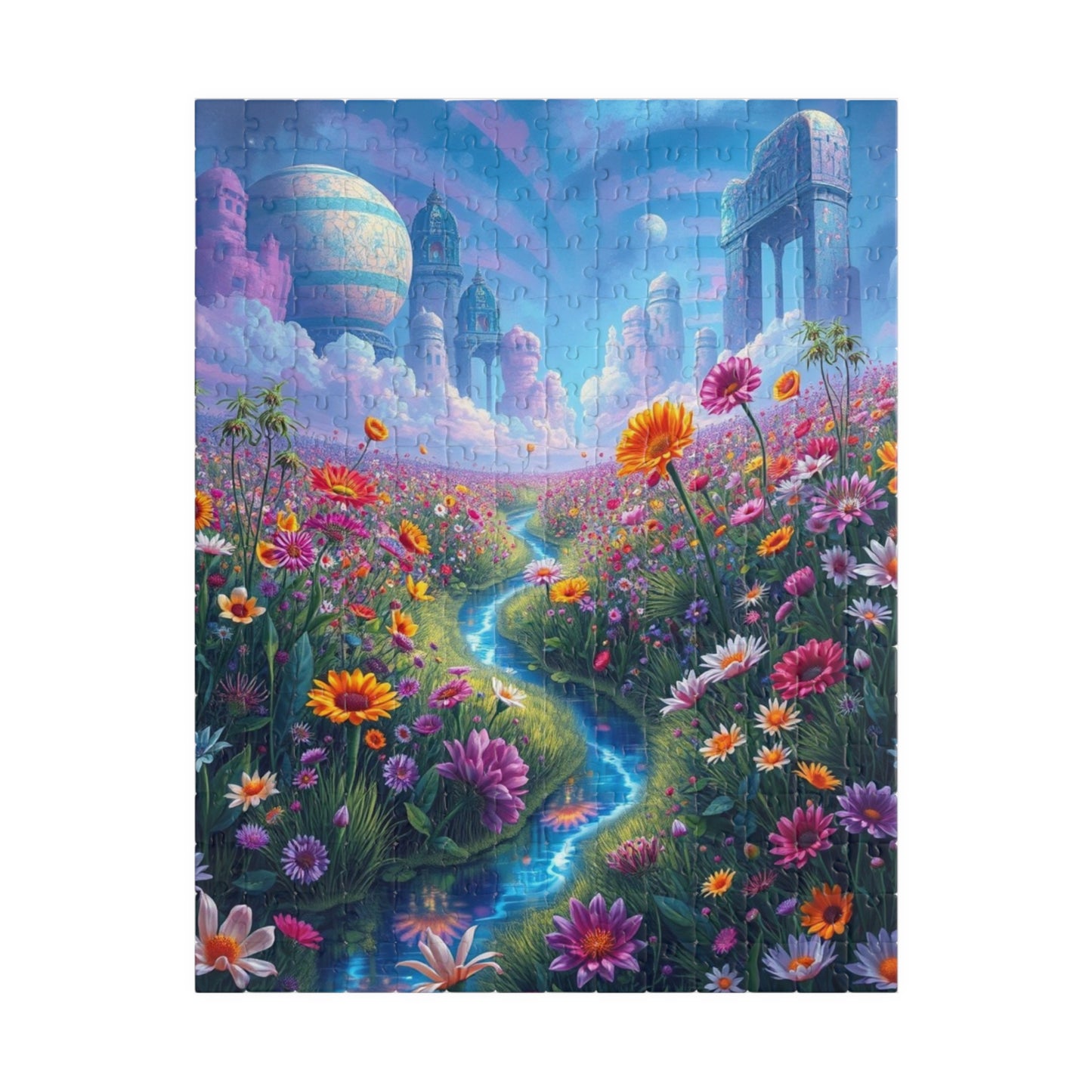 Dreamy Fantasy Landscape Puzzle - 110, 252, 520, 1014-piece, Perfect for Family Game Night, Gifts for Puzzle Lovers, Home Entertainment 252 pcs (Vertical) Puzzle The Puzzle Chest
