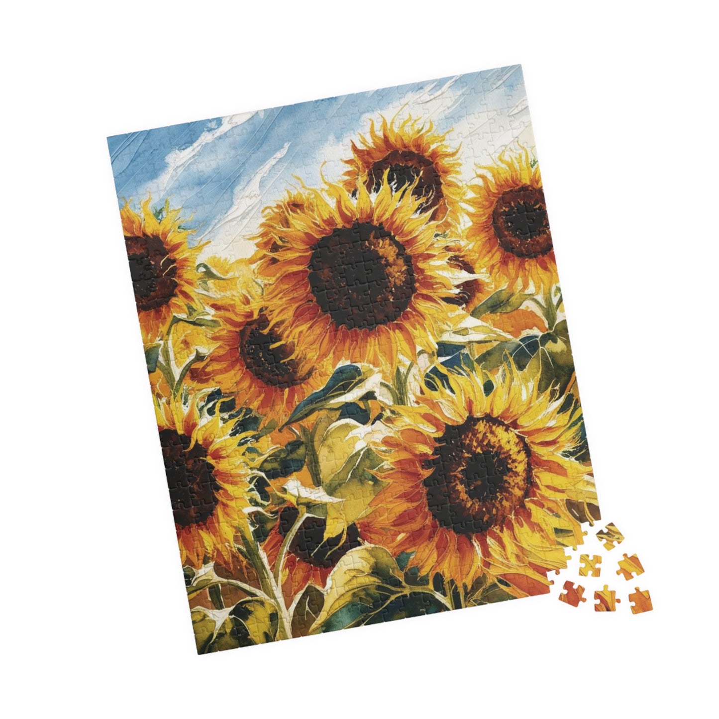 Sunflower Field Puzzle, Floral Jigsaw Game for Adult Home Entertainment, Family Game Night, Holiday Birthday Gift for Puzzle Loving Friends Puzzle The Puzzle Chest