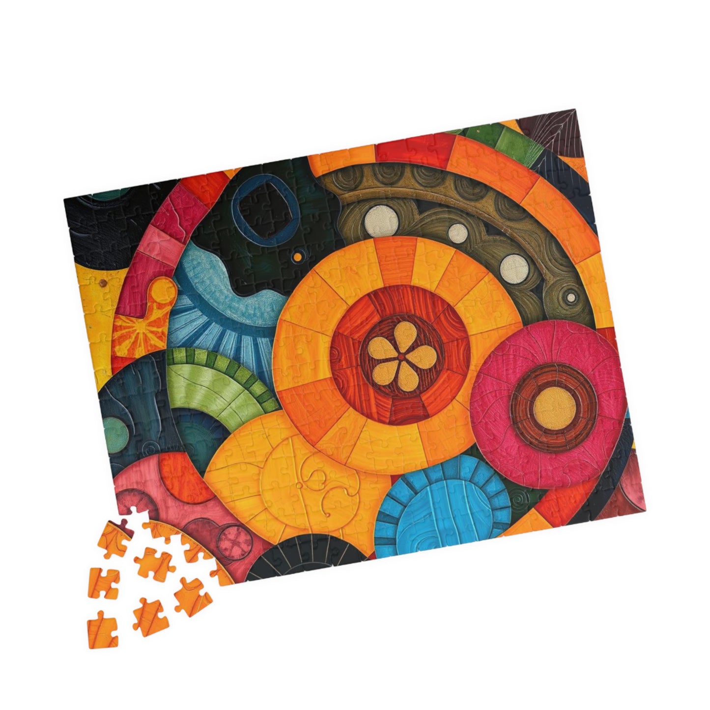 Vibrant Abstract Jigsaw Puzzle for Adults - Perfect for Family Game Night or Solo Fun, Gift for Art Lover, Home Entertainment Puzzle The Puzzle Chest