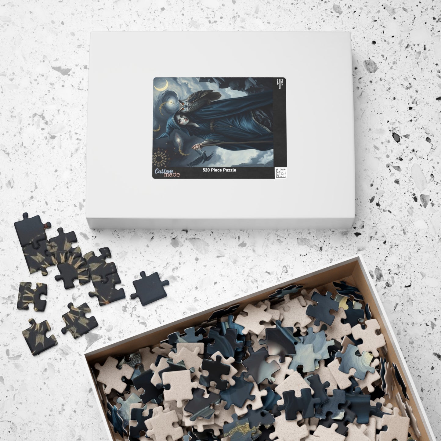 Mystical Night Witch Puzzle, 110-1014 Piece | Enchanting Fantasy Dark Art, Witchcraft Decor, Mindful Activity, Gift for Puzzle Lovers, Home