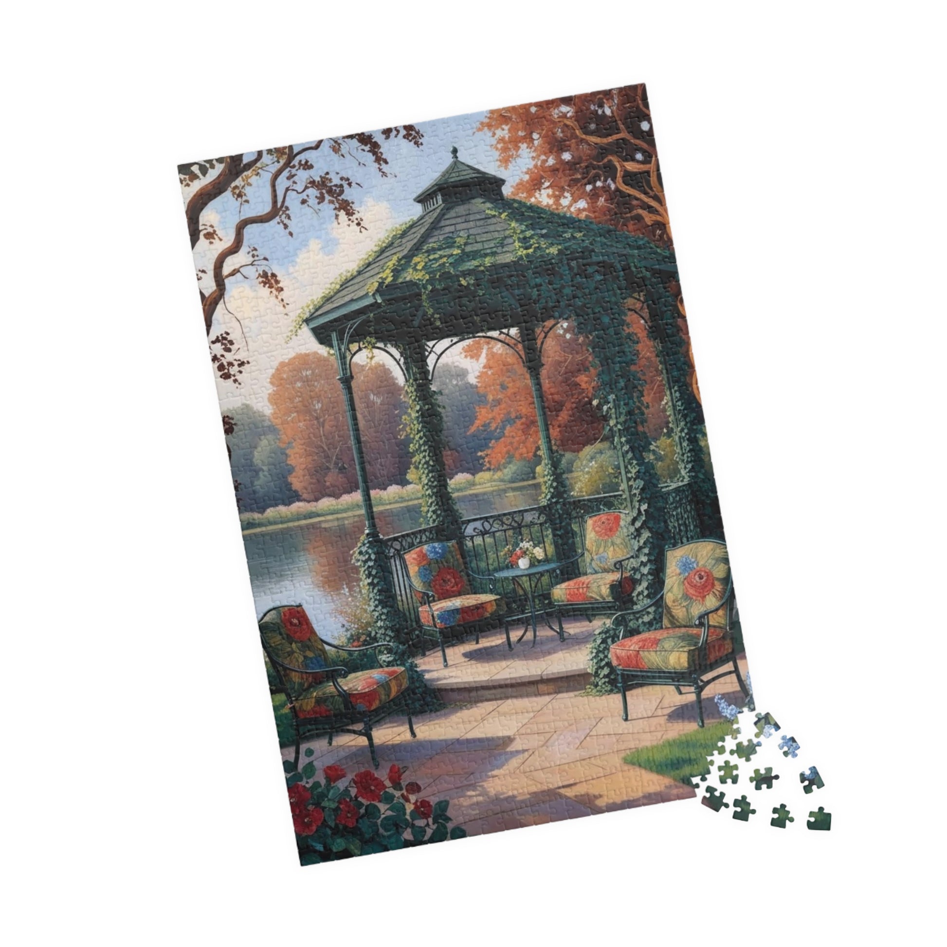 Relaxing Garden Scene Puzzle - Landscape Jigsaw Game, Perfect for Family Game Night, Cozy Evenings, Puzzle Lover Gift, Fun Solo Activity Puzzle The Puzzle Chest