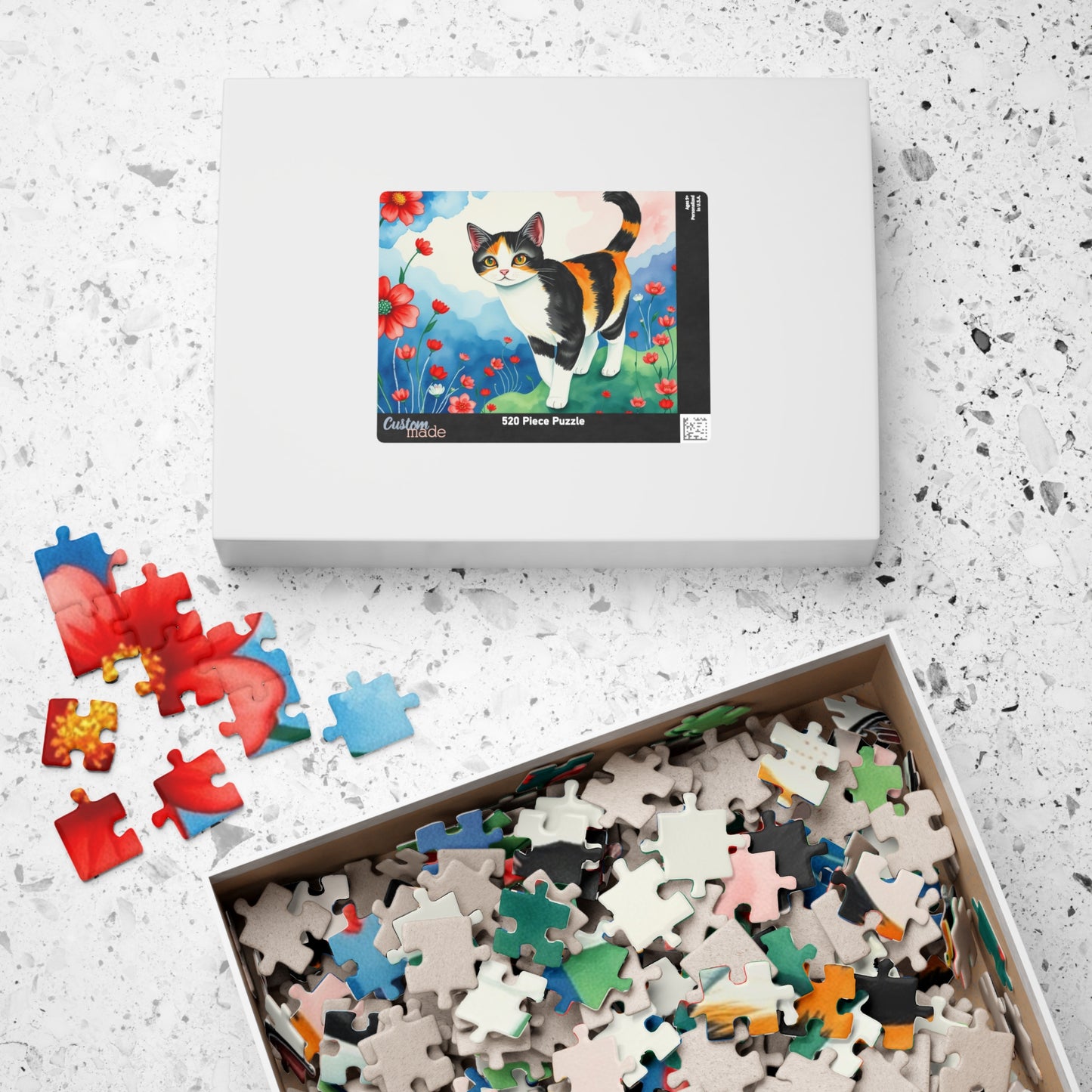 Whimsical Cat Puzzle, Cat Lover's Gift, Art Puzzle, Family Game Night, Indoor Activity, Cat Art Decoration Puzzle The Puzzle Chest