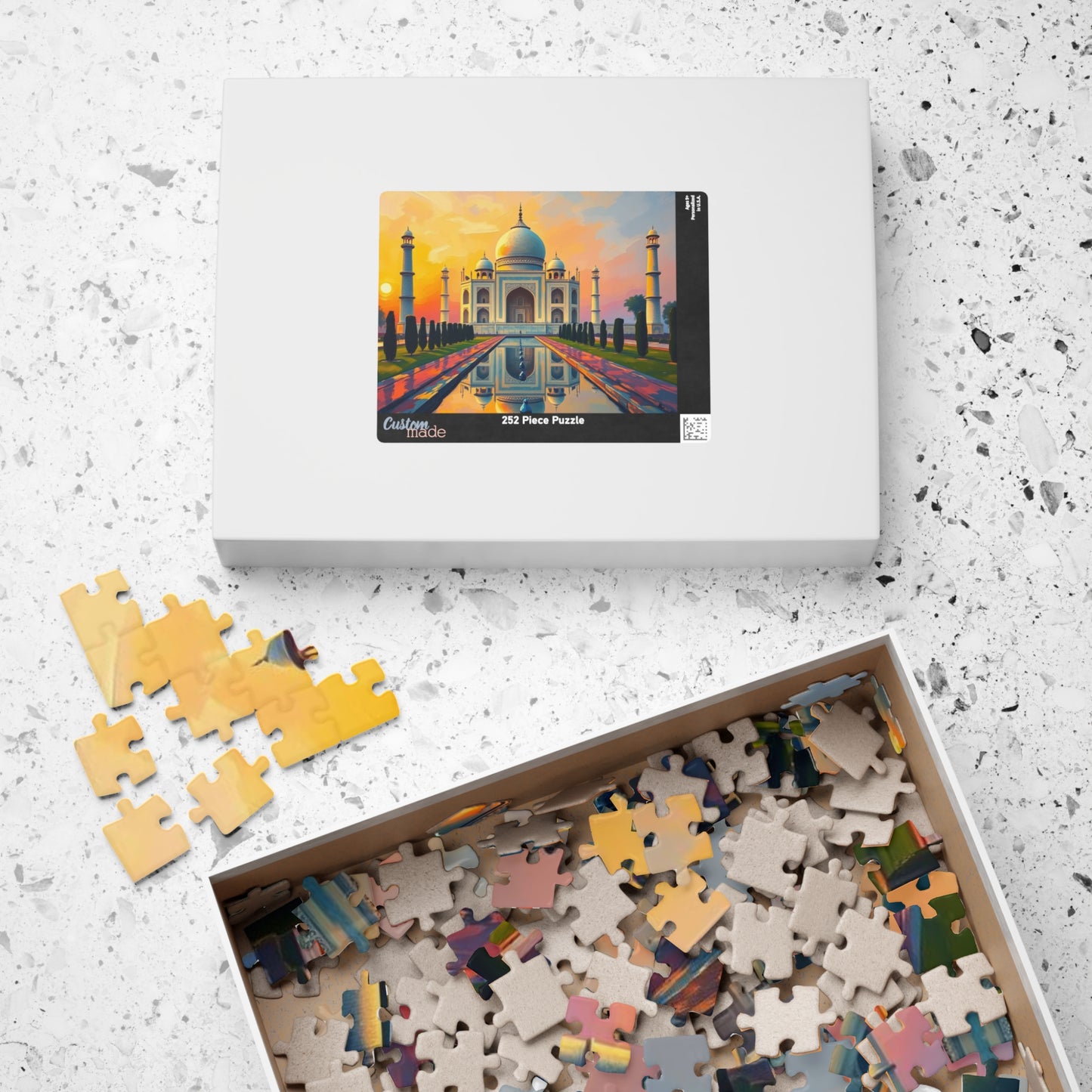 Taj Mahal Puzzle - Religious Monument in India, 100-1000 Piece Puzzle, Faith-Based Historical Puzzle, Landmark Puzzle, Muslim Art Gift Puzzle The Puzzle Chest