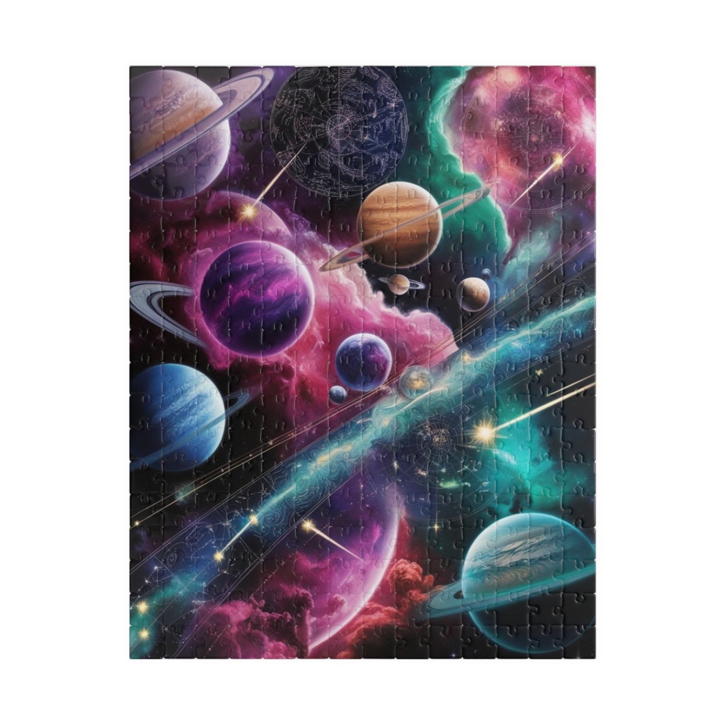 Cosmic Space Puzzle - 110, 252, 520, 1014-piece | Gift for Astronomy Lover, Solo Fun Family Game Night, Educational Fun, Home Decor, 252 pcs (Vertical) Puzzle The Puzzle Chest