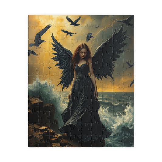 Mystical Angel Puzzle: Enchanting 110, 252, 520, or 1014-Piece Jigsaw Game for Fantasy Lovers, Home Decor, Gifts, Relaxation, Collectibles 110 pcs (Vertical) Puzzle The Puzzle Chest