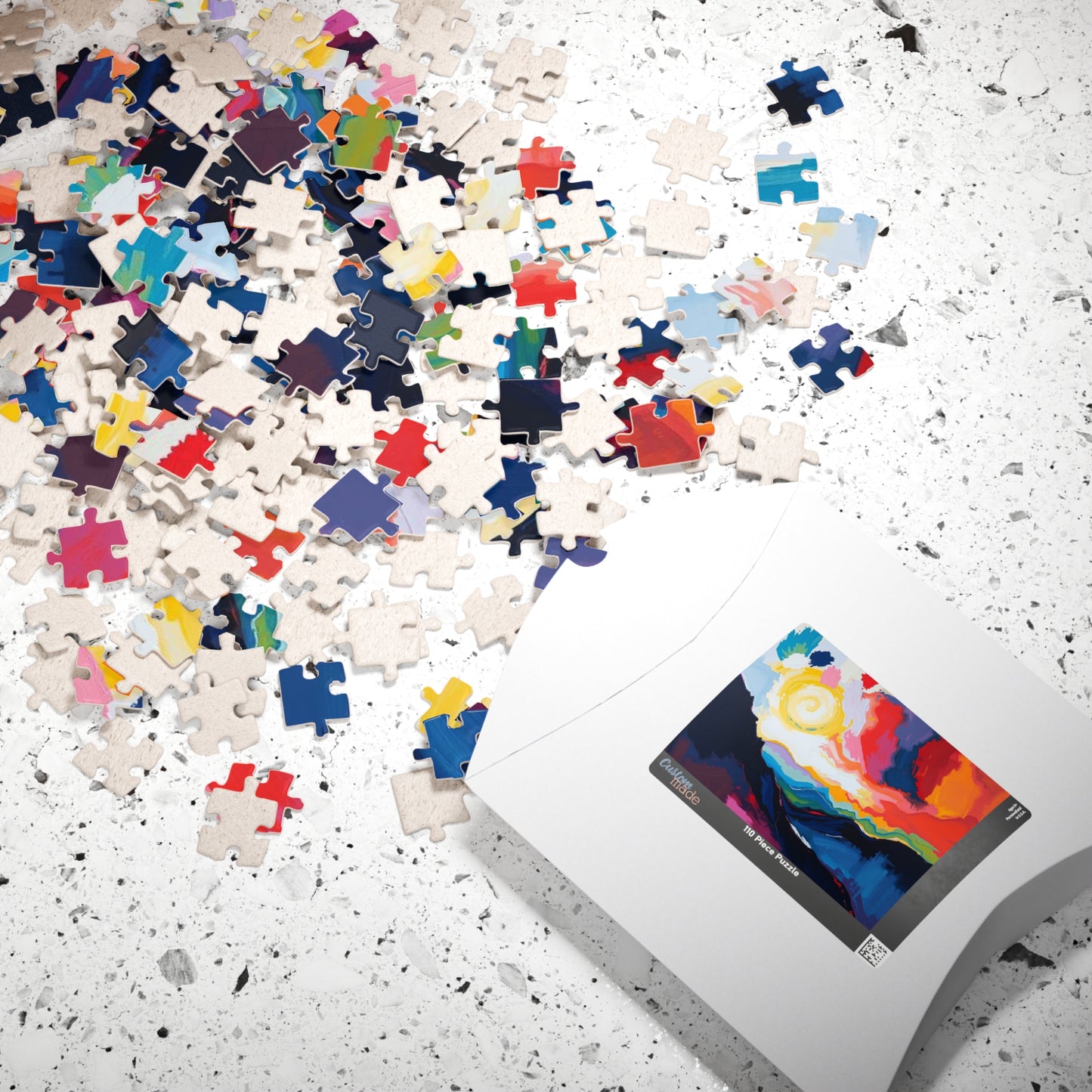 Colorful Landscape Puzzle - Abstract Jigsaw Game for Nature Lovers, Family Game Night, Mindful Activity, Home Entertainment Puzzle The Puzzle Chest