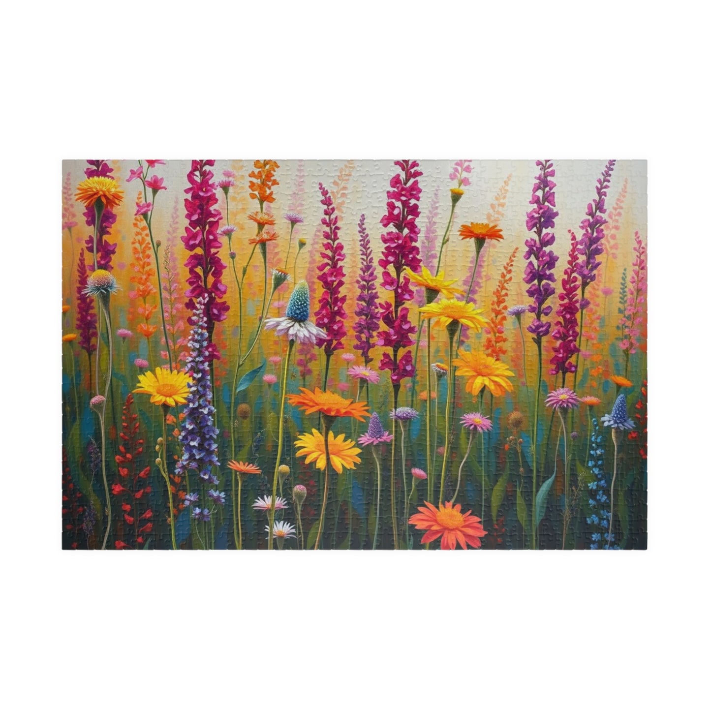 Floral Serenity Puzzle, Jigsaw Puzzle Game for Home Entertainment, Gift for Nature Lovers, Family Night, Mindfulness Activity, Brain Teaser 1014 pcs (Horizontal) Puzzle The Puzzle Chest