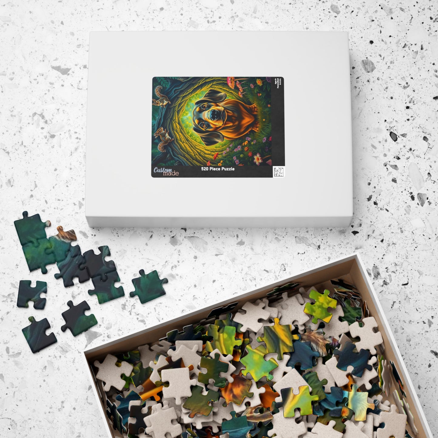 Dachshund Forest Adventure Puzzle, Animal Jigsaw Game for Adults, Dog Lover Gift for Friends, Cozy Night Activity, Mindfulness Family Fun Puzzle The Puzzle Chest