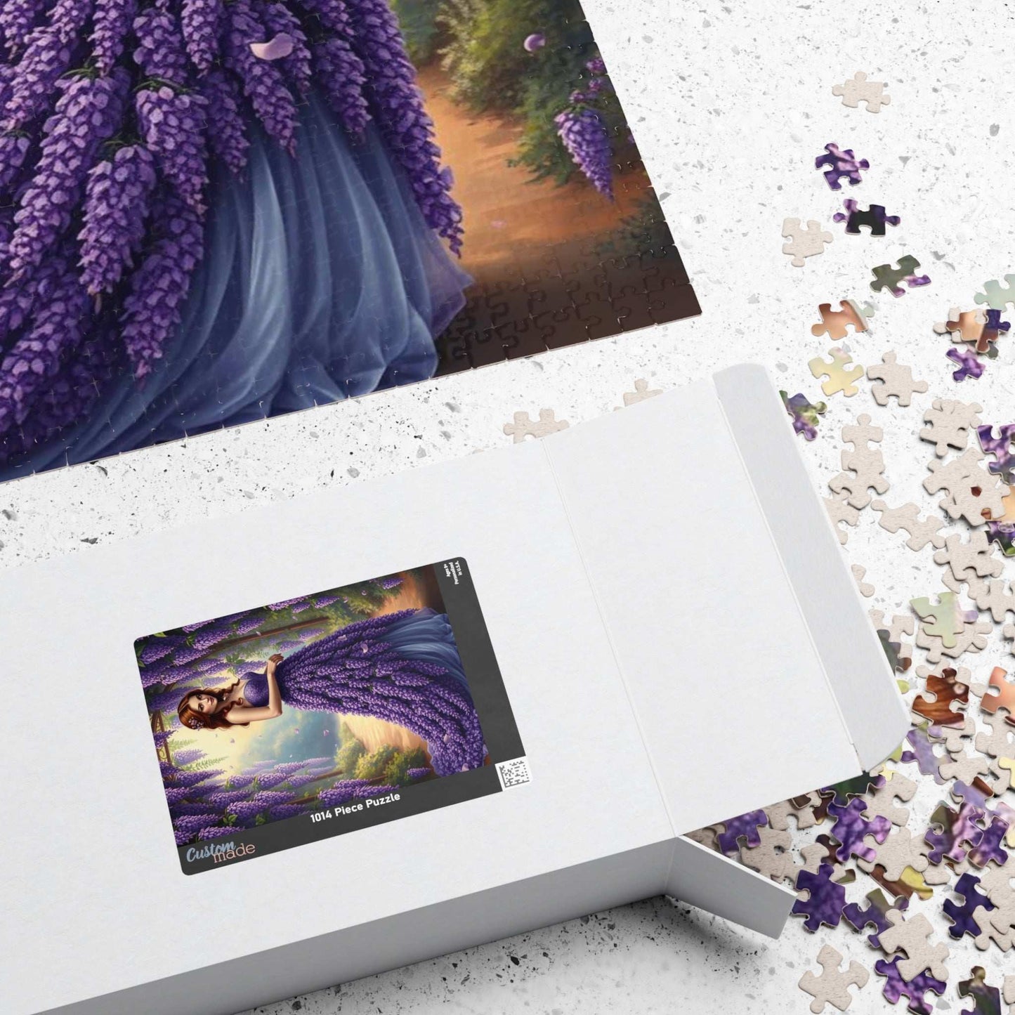 Lady of the Wisteria Arch - Dreamy Floral Garden Jigsaw Puzzle, Floral Puzzle Gift for Flower Lover