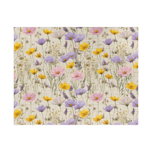 Pastel Wildflower Jigsaw Puzzle, 110-1014 Piece Game for Adults Relaxing Activity, Floral Art Project, Flower DIY Frameable Decor 252 pcs (Horizontal) Puzzle The Puzzle Chest