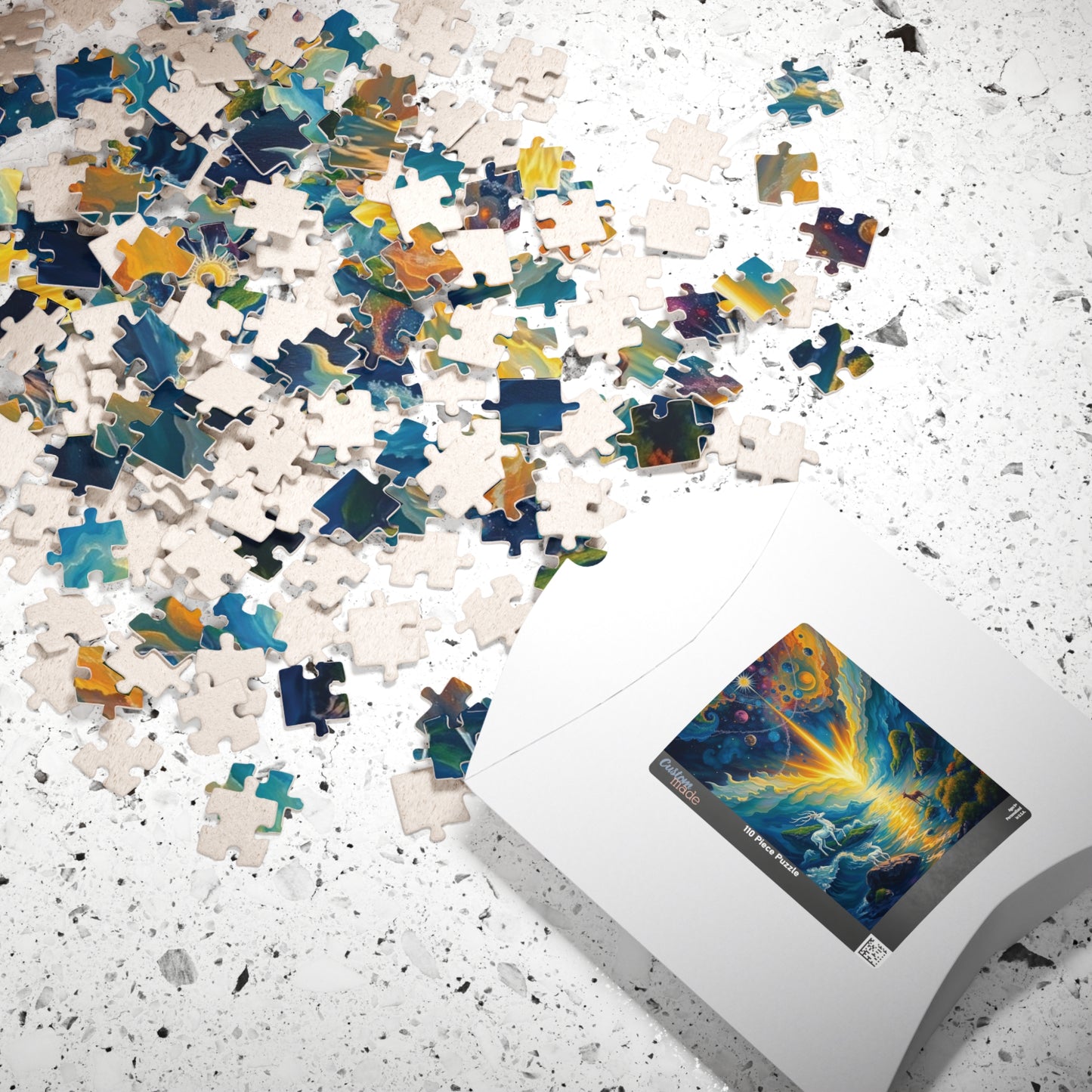 Celestial Creation Puzzle, Christian Symbolism, The Birth of a World Cosmic Landscape Jigsaw Game, Faith-Based Religious Puzzle Lover Gift Puzzle The Puzzle Chest